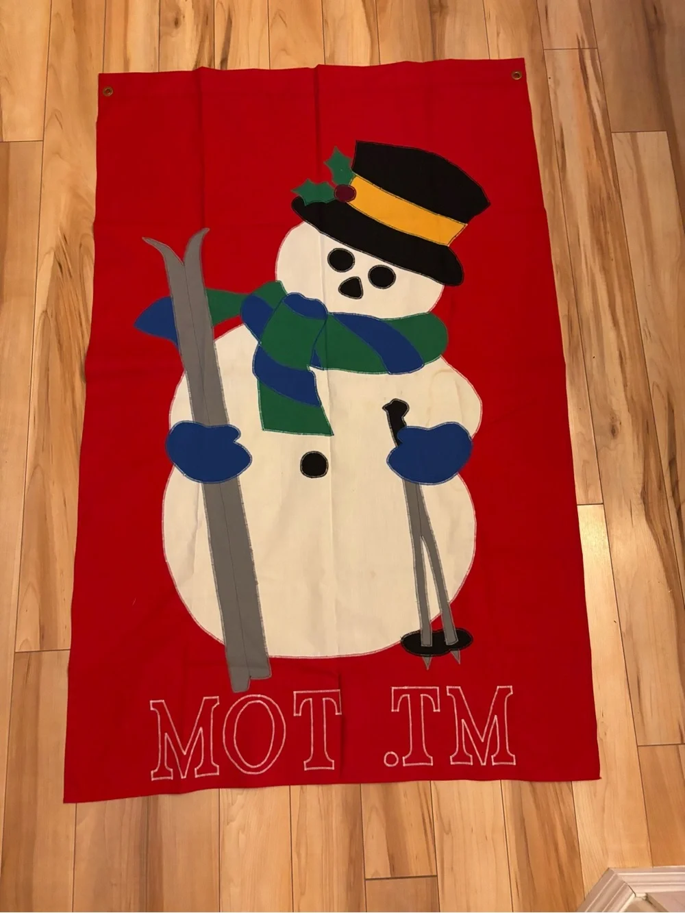 VTG 1987 MT TOM Ski Area (Holyoke MA) Banner Flag by Debbie Rickless